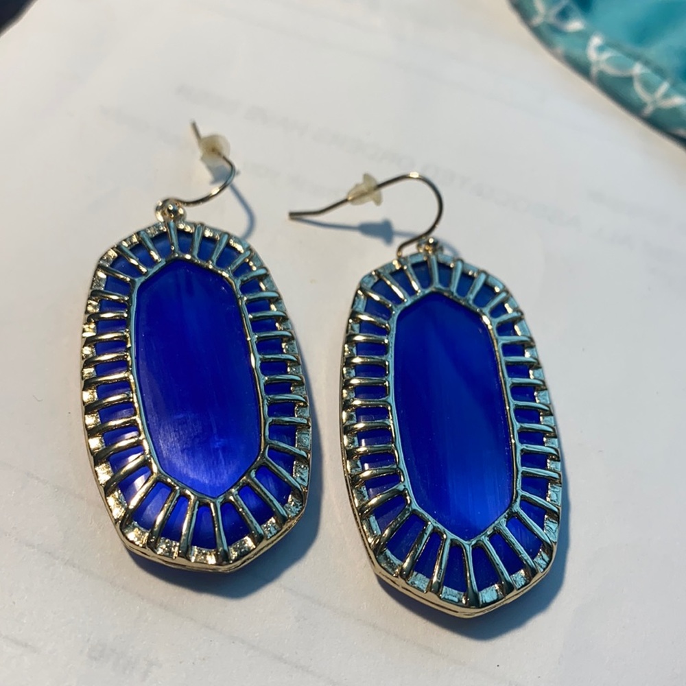 Kendra Scott Cobalt blue Danielle earrings